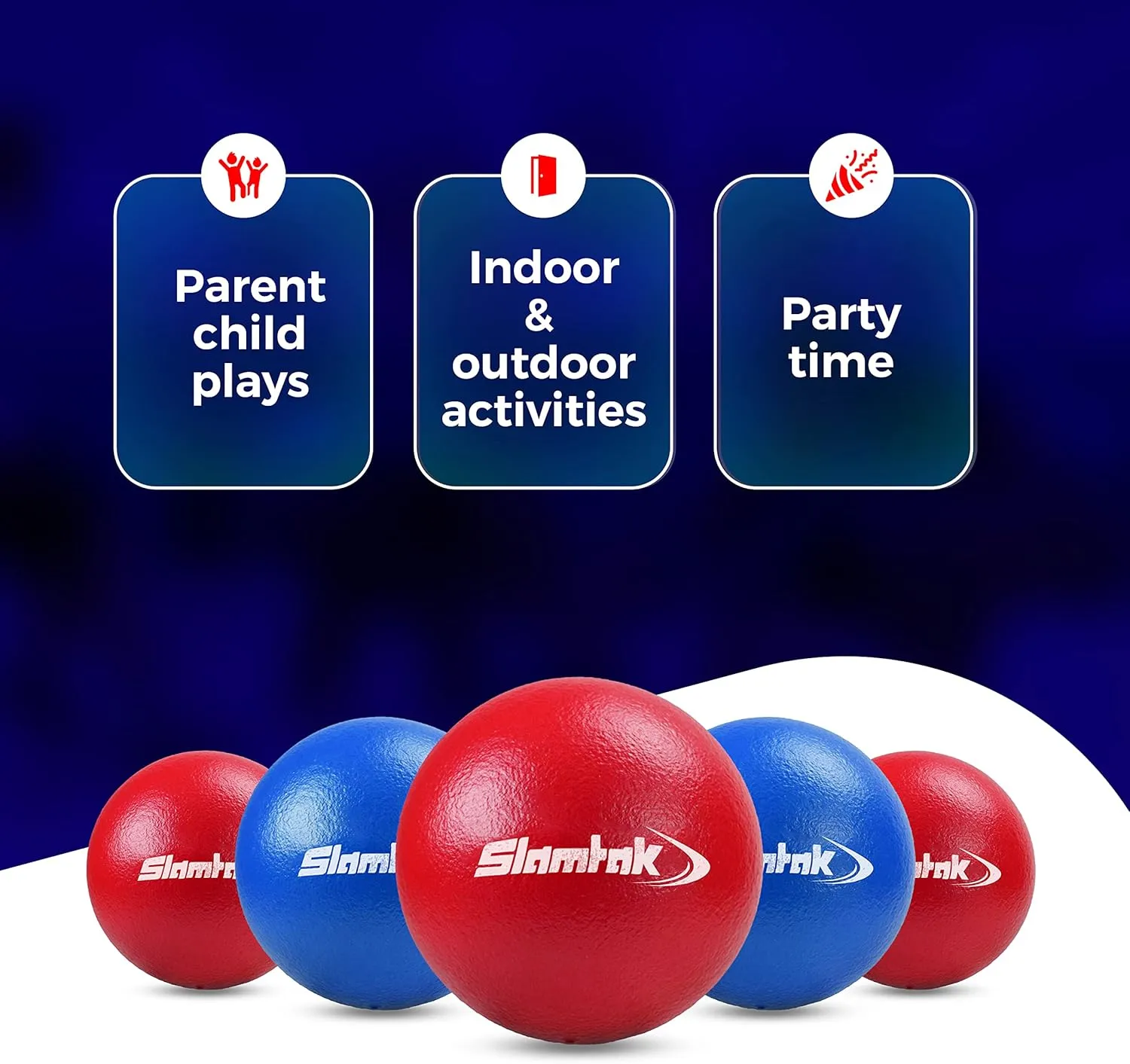 – Foam Coated Dodgeballs – for Indoor or Outdoor Games and Exercises – Soft and Safe – Ideal PE, Gym, or Playground Equipment