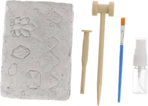 1 Set Childrens Mineral Stone Excavating Interactive Educational Digging Kit for Safe and Adventure Game for Collecting and Parent Bonding