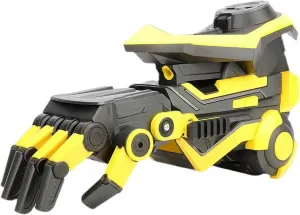1 Set Electric Arm Shooter Set Unique Design Long Range Wearable Robotic Glove Cool Gadgets for Halloween Kids for Boys Shooter Toys Black & Yellow