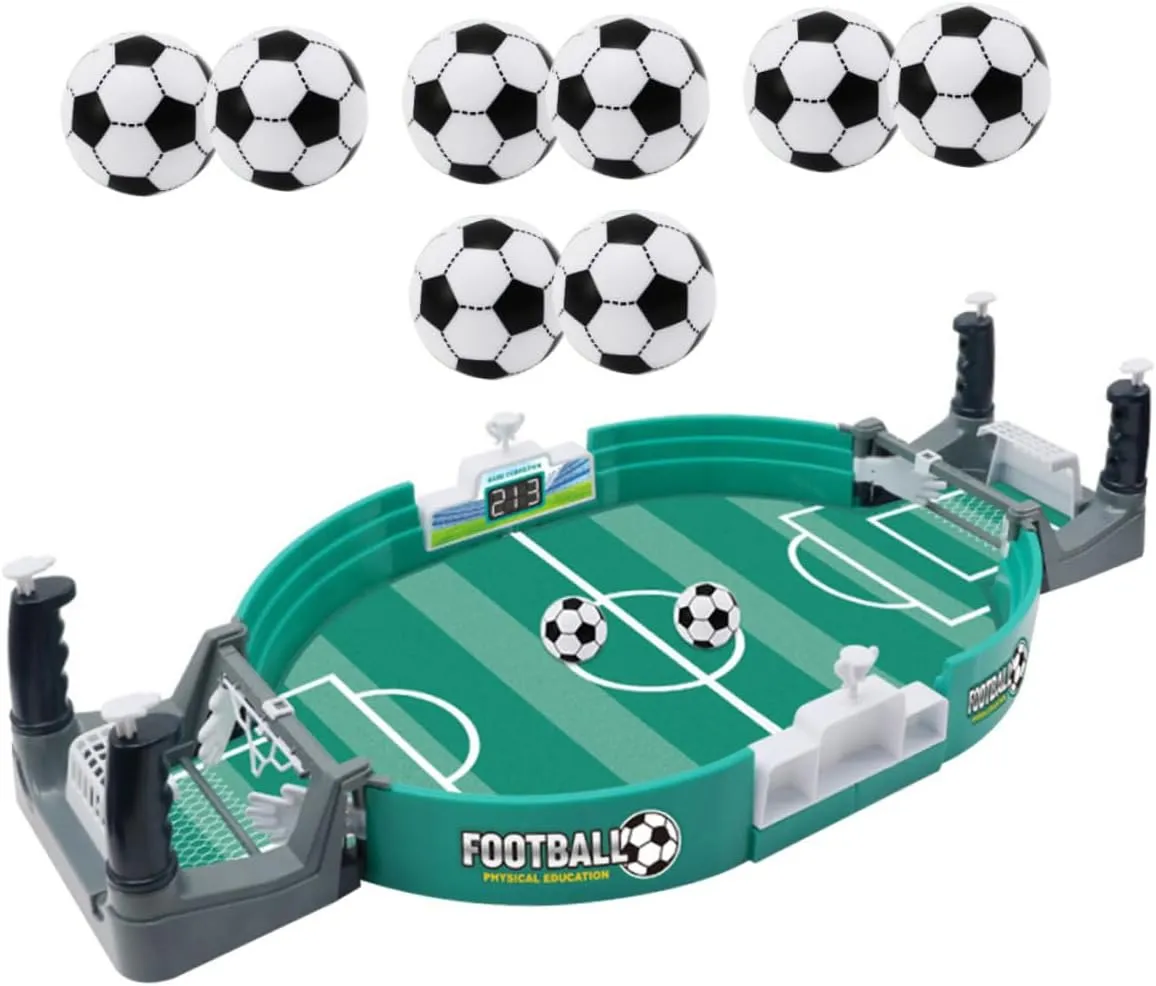 1 Set Portable Table Football Game Creative Soccer Fun for Parents Interactive Family Entertainment for Birthdays Festivals Compact Lightweight Design
