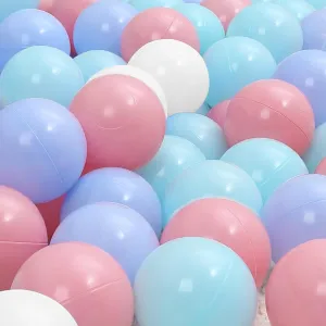 100 Ball Pit Balls, Plastic Balls for Kids, Ball Pit Balls for Baby and Toddlers, Baby Play Balls for Ball Pit, Balls for Toddlers, Phthalate Free BPA for Babies, Kids