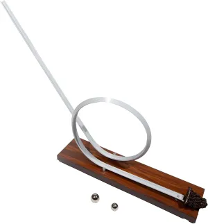 1204 Loop The Loop Apparatus, 16.5" x 4" x 17" – Includes 2 Steel Balls, Demonstrates Force, Motion, Gravity, Inertia, Kinetic & Potential Energy, STEM Science Education Tool for