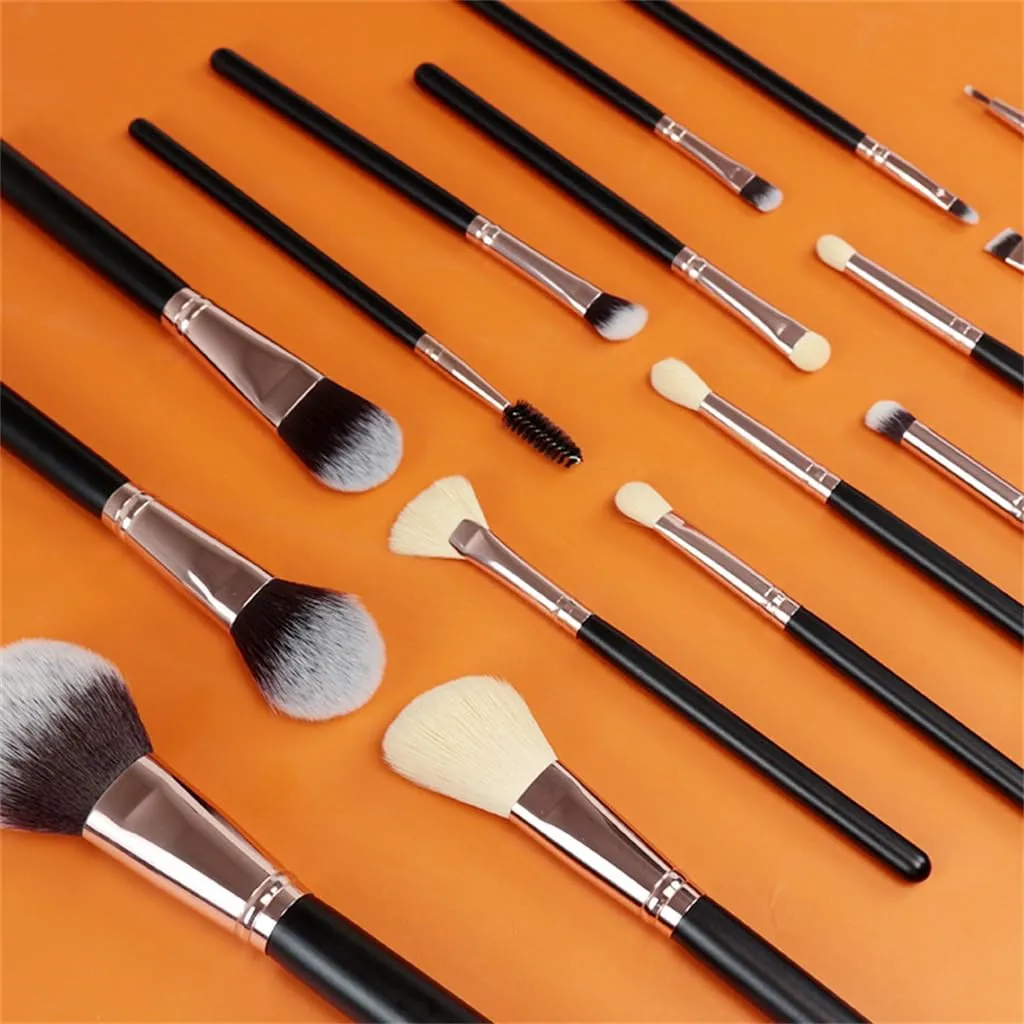 12pcs Makeup Brush Full Set Makeup Tool Set Black Gold Portable Soft Hair Makeup Brush