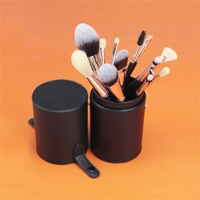 12pcs Makeup Brush Full Set Makeup Tool Set Black Gold Portable Soft Hair Makeup Brush