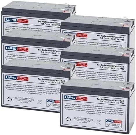 12V 8Ah SLA Battery Replacement for Aqua Vu AV360LCD Under Water Camera - 6 Pack