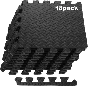 18 Pack Foam Floor Tiles, Gym Flooring for Home Gym,Home Gym Mat for Ground Surface Protection, Flooring