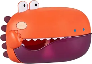 1pc Dinosaur Shaped Electric Bubble Blower for Boys and Girls Fun Bath Plaything Cartoon Design Safe Materials for Parent Interaction and Shower