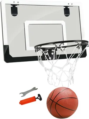 1pc Mini Transparent Door Hanging Basketball Board No Punching Required Easy Assembly Indoor Basketball for Home Office Sturdy Material Creative Fun for All Ages