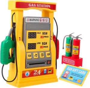 1Set Gas Station Model Educational DIY Plaything for Interactive Table Model with Voice Smart Counting Hands Learning Experience