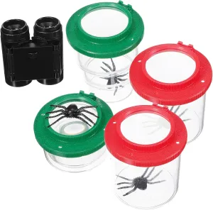 1set Insect Viewer Exploration Kit Insect Observation Cups Telescope Magnifier Containers for Nature Study and Outdoor Activities