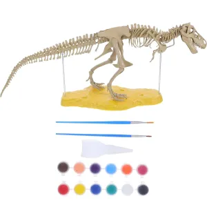 1Set Realistic Dinosaur Skeleton Model DIY Assembly for Interactive Archaeological Exploration Lightweight Build Enhances Fine Motor Skills and Problem Solving Abilities