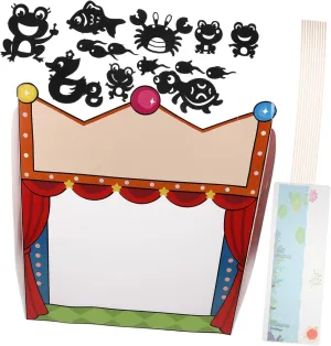 1set Shadow Puppet Theater Kit for Boy Girl Finger Puppets Craft Creative Play Science Experiment and Educational Fun