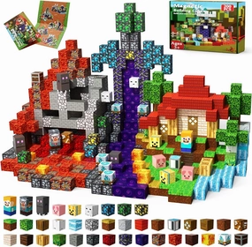 200 PCS Magnetic Blocks - Magnet Tiles Toys for Kids, Boys and Girls, Magnetic Building Blocks Cubes, Stacking Magnets for Kids, Birthday Gifts for Boys and Girls Age 3  Years Old