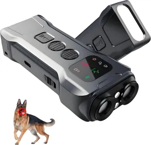 2025 Rechargeable Dog Bark Deterrent Devices & Barks no more dog training device with Hd Display, 2-headed Ultrasonic, Alternative to Painful Dog Shock Collar,Just Press-Without Hurting Your Pet