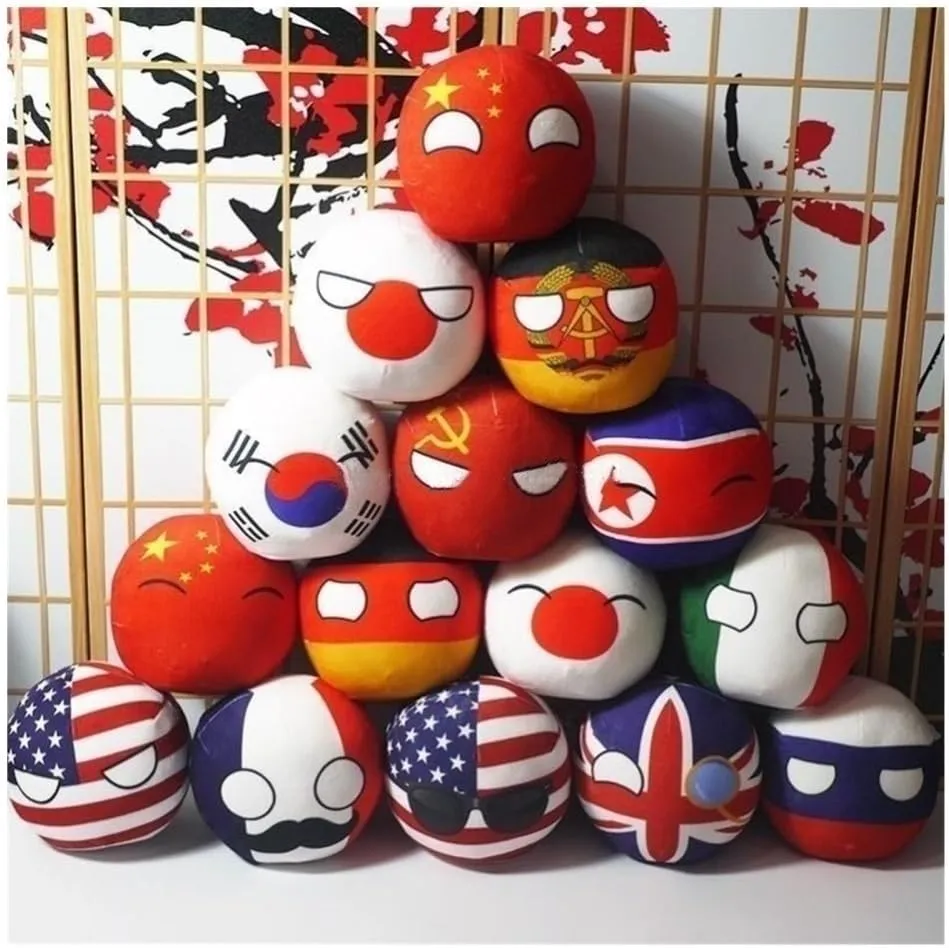 20cm 9cm Polish Ball, Plush Doll, Country Balls, Canada, Qatar, Comoros, Malta, Peru, Brunei, Dominica, Country Ball, (Venezuela,20cm)