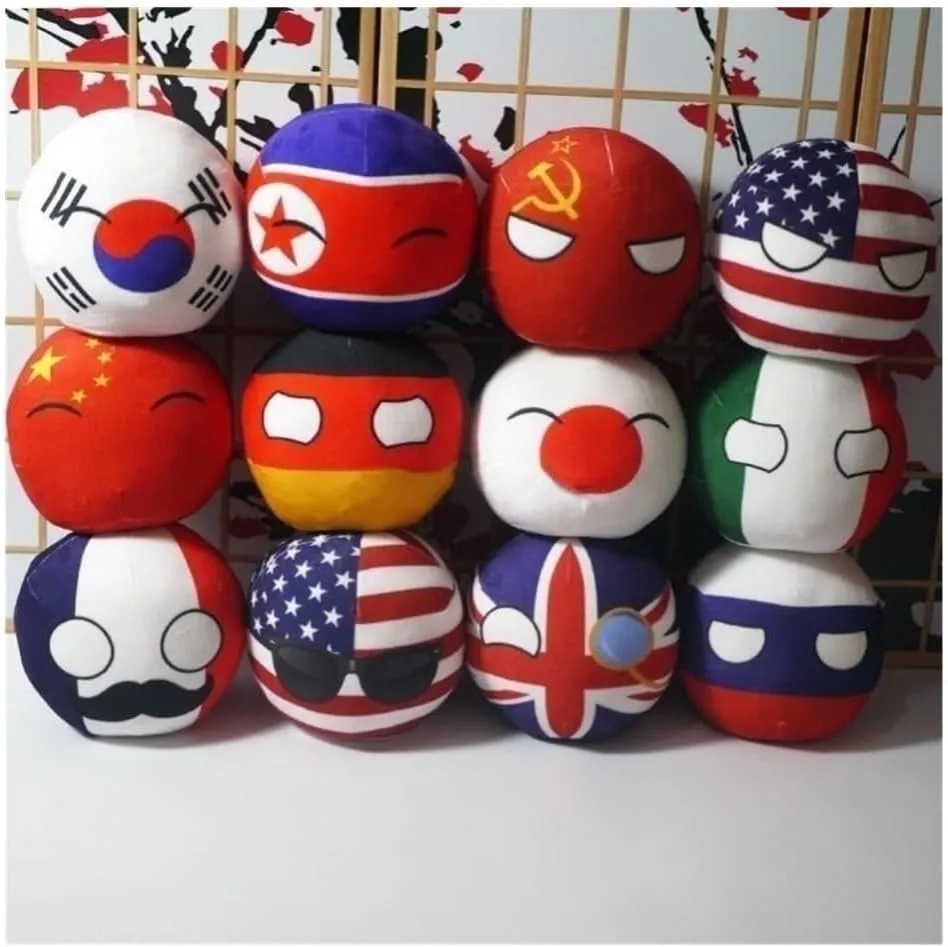 20cm 9cm Polish Ball, Plush Doll, Country Balls, Canada, Qatar, Comoros, Malta, Peru, Brunei, Dominica, Country Ball, (Venezuela,20cm)