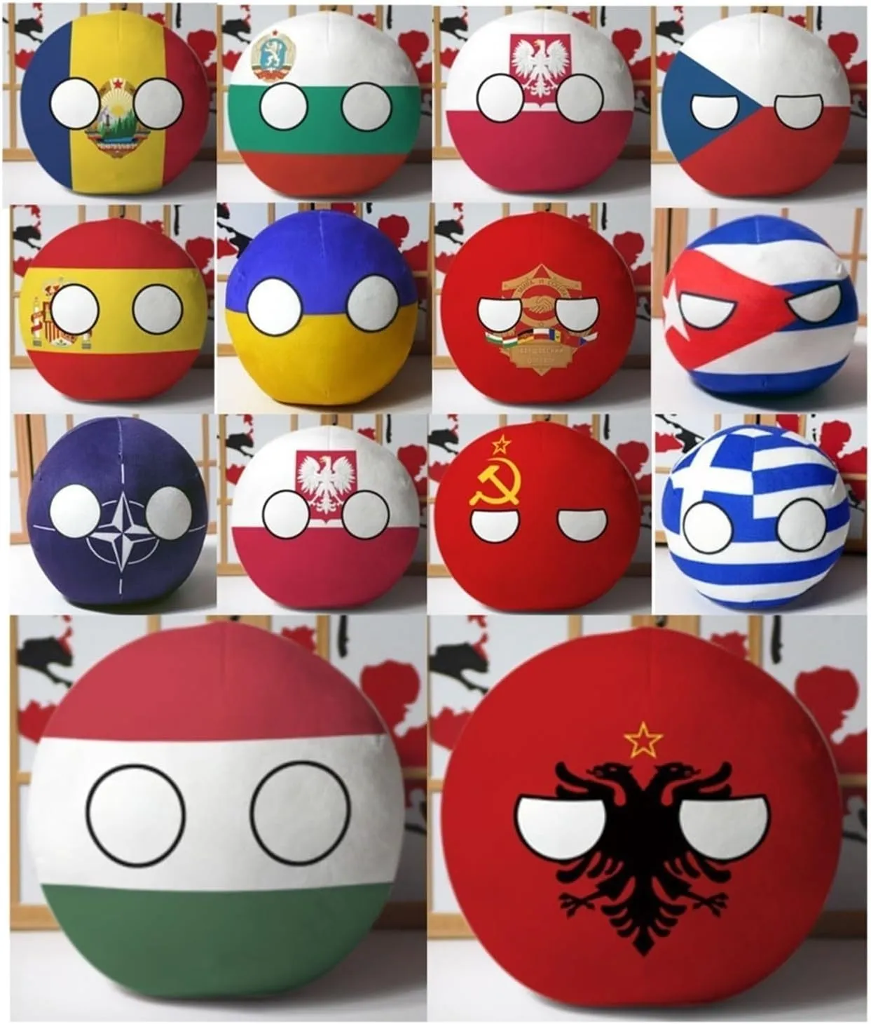20cm 9cm Polish Ball, Plush Doll, Country Balls, Canada, Qatar, Comoros, Malta, Peru, Brunei, Dominica, Country Ball, (Venezuela,20cm)