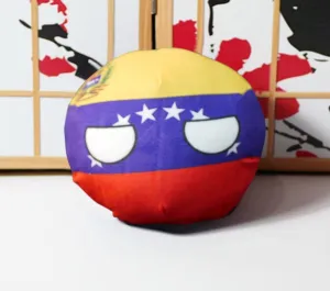 20cm 9cm Polish Ball, Plush Doll, Country Balls, Canada, Qatar, Comoros, Malta, Peru, Brunei, Dominica, Country Ball, (Venezuela,20cm)