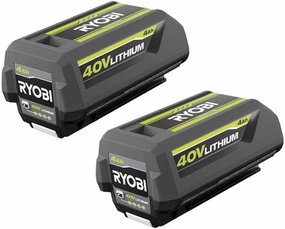 2-Pack Ryobi OEM 40V 4.0Ah Lithium-Ion Battery set OP4040