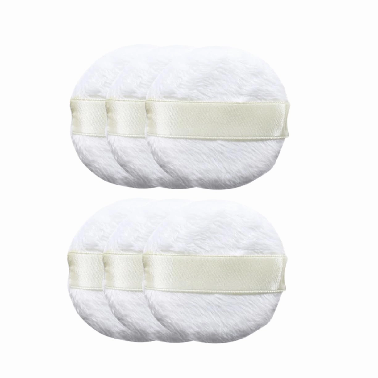 30pcs Plush Makeup Puff Fluffy Sponge for Foundation Concealer Blush Highlighter for Women Girls White
