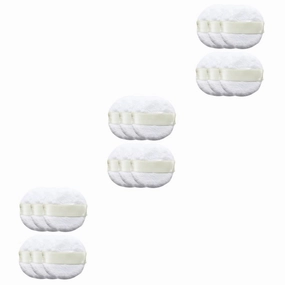 30pcs Plush Makeup Puff Fluffy Sponge for Foundation Concealer Blush Highlighter for Women Girls White