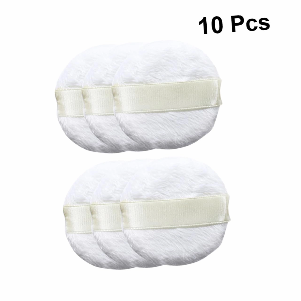 30pcs Plush Makeup Puff Fluffy Sponge for Foundation Concealer Blush Highlighter for Women Girls White