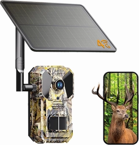 4G LTE Trail Camera,Solar Powered Cellular Game Camera
