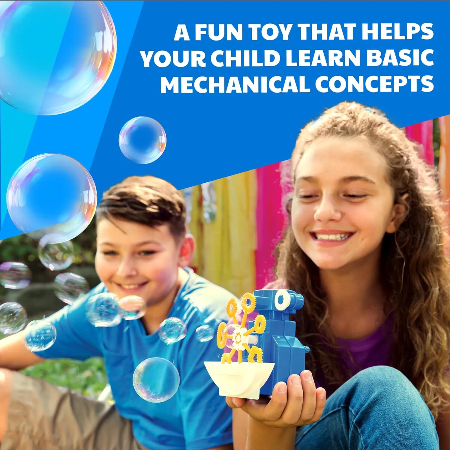 4M KidzRobotix - Bubbles Robot - Build an Automatic Bubble Machine Gun Robot, Inspire STEM Learning, Boost Creativity, and Enjoy Hands-On Fun with This DIY Kit for Kids Aged 8 and Up