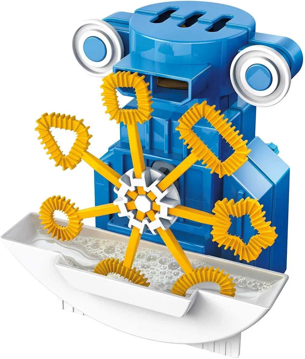 4M KidzRobotix - Bubbles Robot - Build an Automatic Bubble Machine Gun Robot, Inspire STEM Learning, Boost Creativity, and Enjoy Hands-On Fun with This DIY Kit for Kids Aged 8 and Up