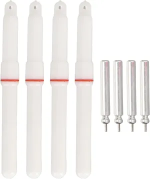 4PCS Fishing Glow Sticks, Underwater Drift Tail Light, ABS LED Float Rod Tip Luminous Light Sticks with Battery for Dark Night Fishing