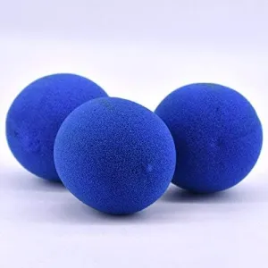 50pcs Set 1.75 inch Blue Sponge Soft Ball Close-Up Magic Street Classical Comedy Trick Props (Blue,4.5cm/1.75inch)