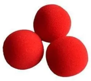 50pcs Set 3.5cm Red Sponge Soft Ball Close-Up Magic Street Classical Comedy Trick Props (RED,3.5cm/1.35inch)