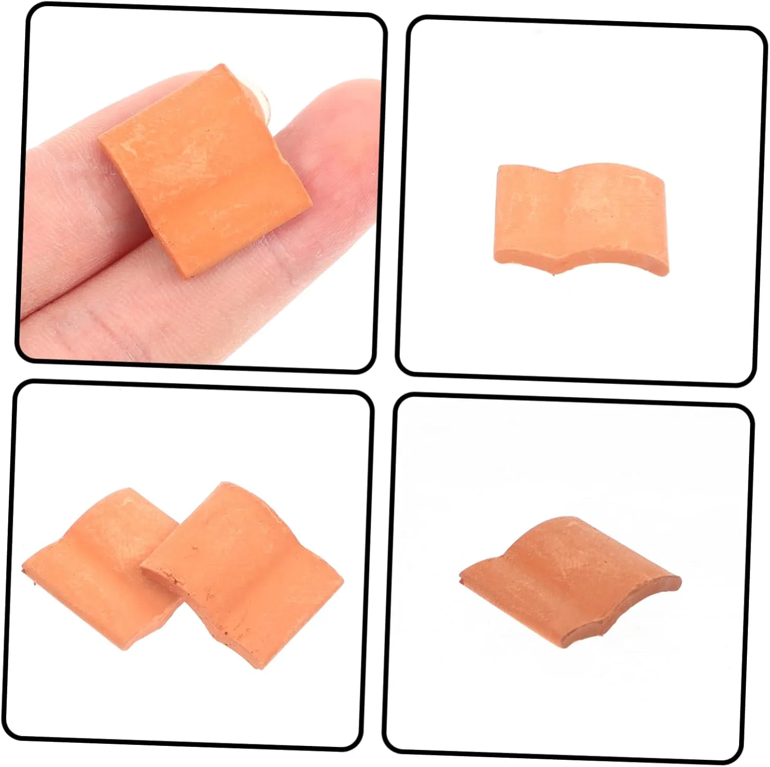 5sets Miniature Roof Tiles for DIY Layout Train Set Miniature Garden Architectural Building 50pcs*5