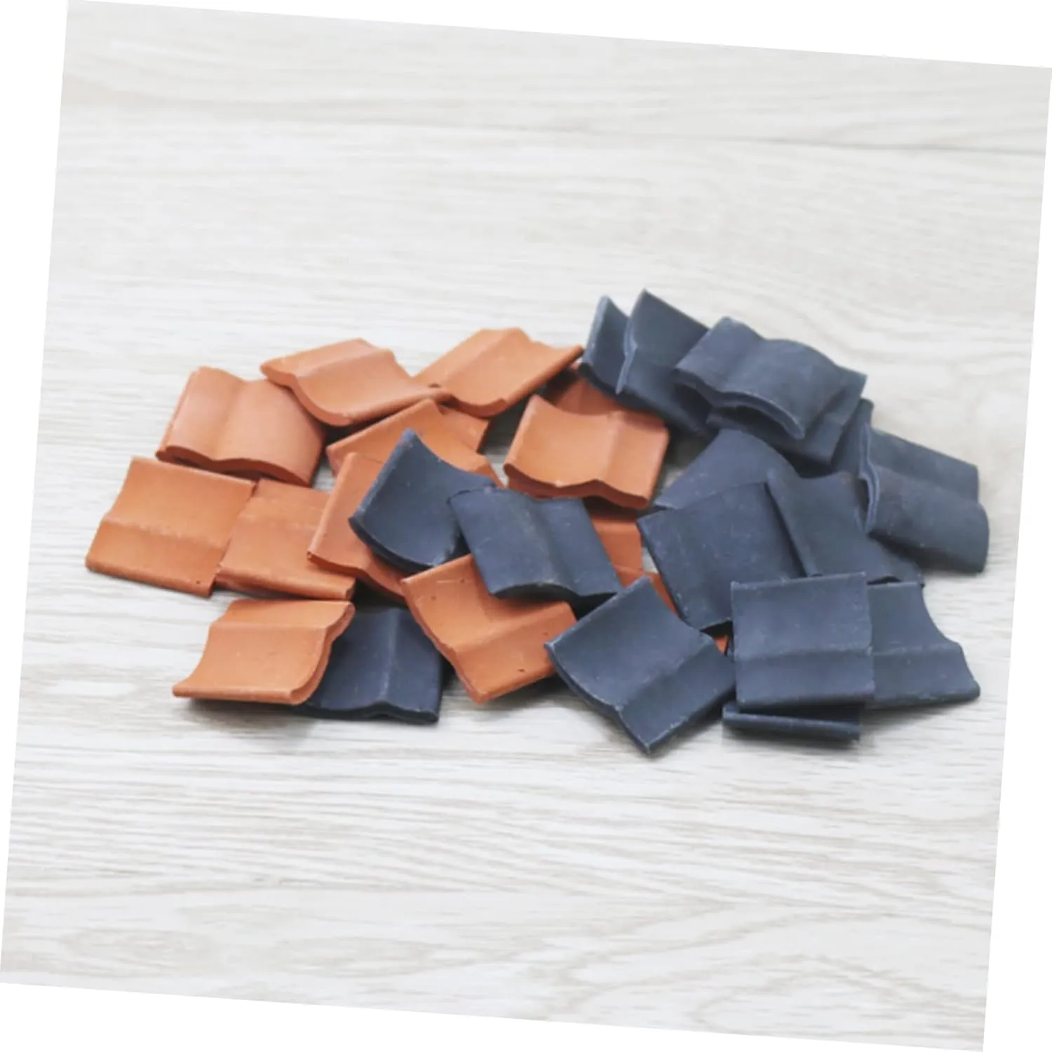 5sets Miniature Roof Tiles for DIY Layout Train Set Miniature Garden Architectural Building 50pcs*5