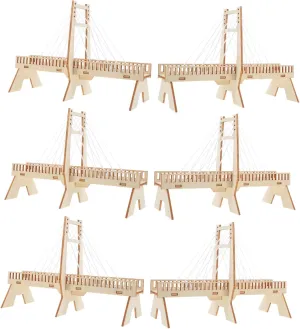 6 Sets DIY Physics Project for Interactive Wooden Model for Creative Learning and Family Engagement