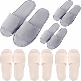 6 Pairs Disposable Slippers Bulk for Guests Comfortable House Spa Hotel Indoor Travel Slippers Women Men