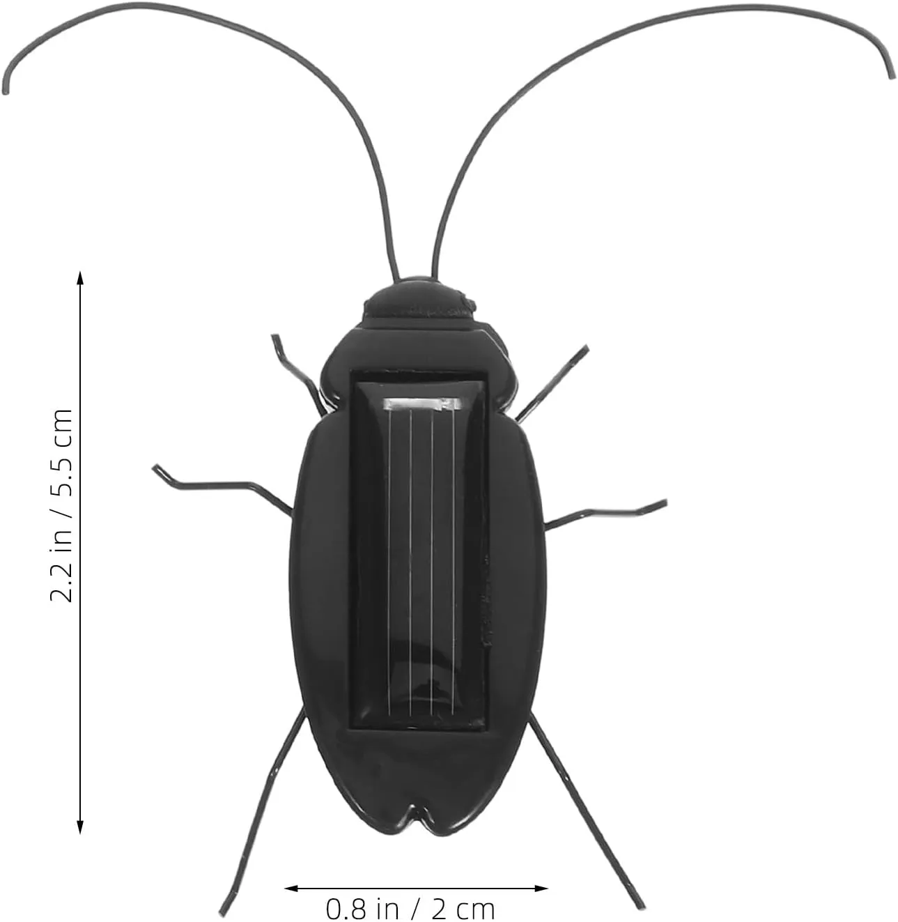 6PCS Solar Powered Bugs Toys Lifelike Solar Crickets Grasshopper Insect Toys for Boys Girls - Fake Roaches Moving Solar Toys Simulation School Science Educational Toys