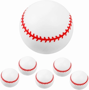 6pcs Inflatable Baseballs for Boy Girl Soft PVC Pool Toys for Beach Parties Sports-Themed Decorations and Imaginative Play