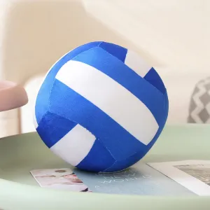 8.6 Inch Plush Football Basketball Pillow,Soft Soccer Ball Stuffed Toys,Sports Pillow Fluffy Soft Throw Pillow Toy,Toys Gift for Kids Boy Girls Children Room Decoration (Blue&White)