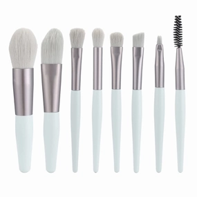 8 Mini Makeup Brush Portable Soft Hair Makeup Brush Set Beauty Tool Makeup Brush Foundation Brush(E)