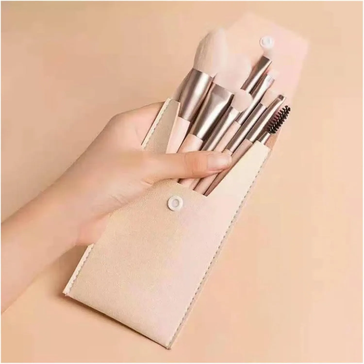 8PCs Soft Fluffy Makeup Brushes Set for Cosmetics Foundation Blush Powder Eyeshadow Kabuki Blending Makeup Brush Beauty Tool(Green)