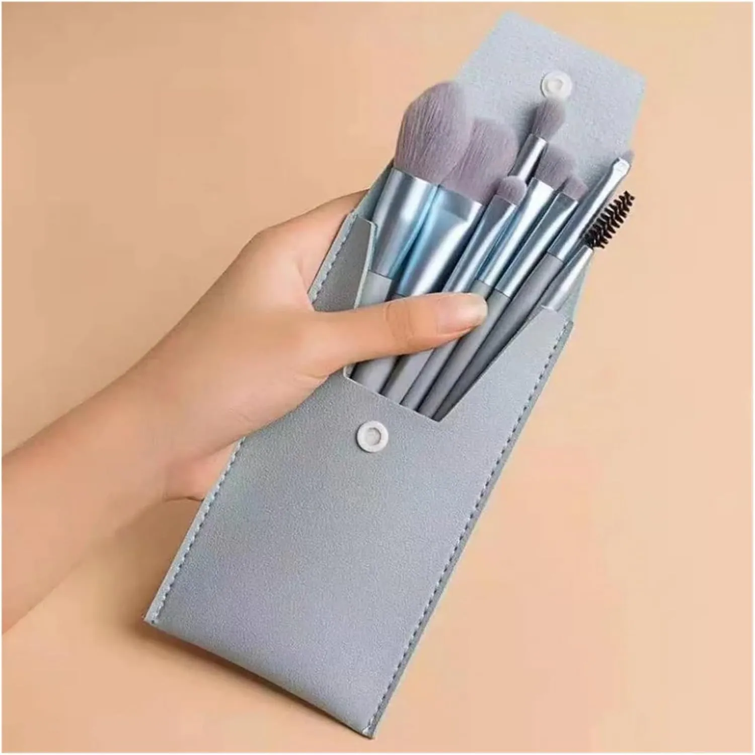 8PCs Soft Fluffy Makeup Brushes Set for Cosmetics Foundation Blush Powder Eyeshadow Kabuki Blending Makeup Brush Beauty Tool(Green)