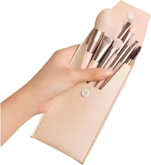 8PCs Soft Fluffy Makeup Brushes Set for Cosmetics Foundation Blush Powder Eyeshadow Kabuki Blending Makeup Brush Beauty Tool(Green)
