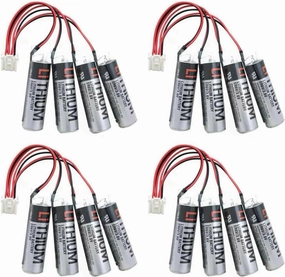 《4 Pack》8000mAh 3.6V ER6V/3.6V HW0470360-A Battery Replacement for YASKAWA Motoman Robot 149689-1,Non-Rechargeable