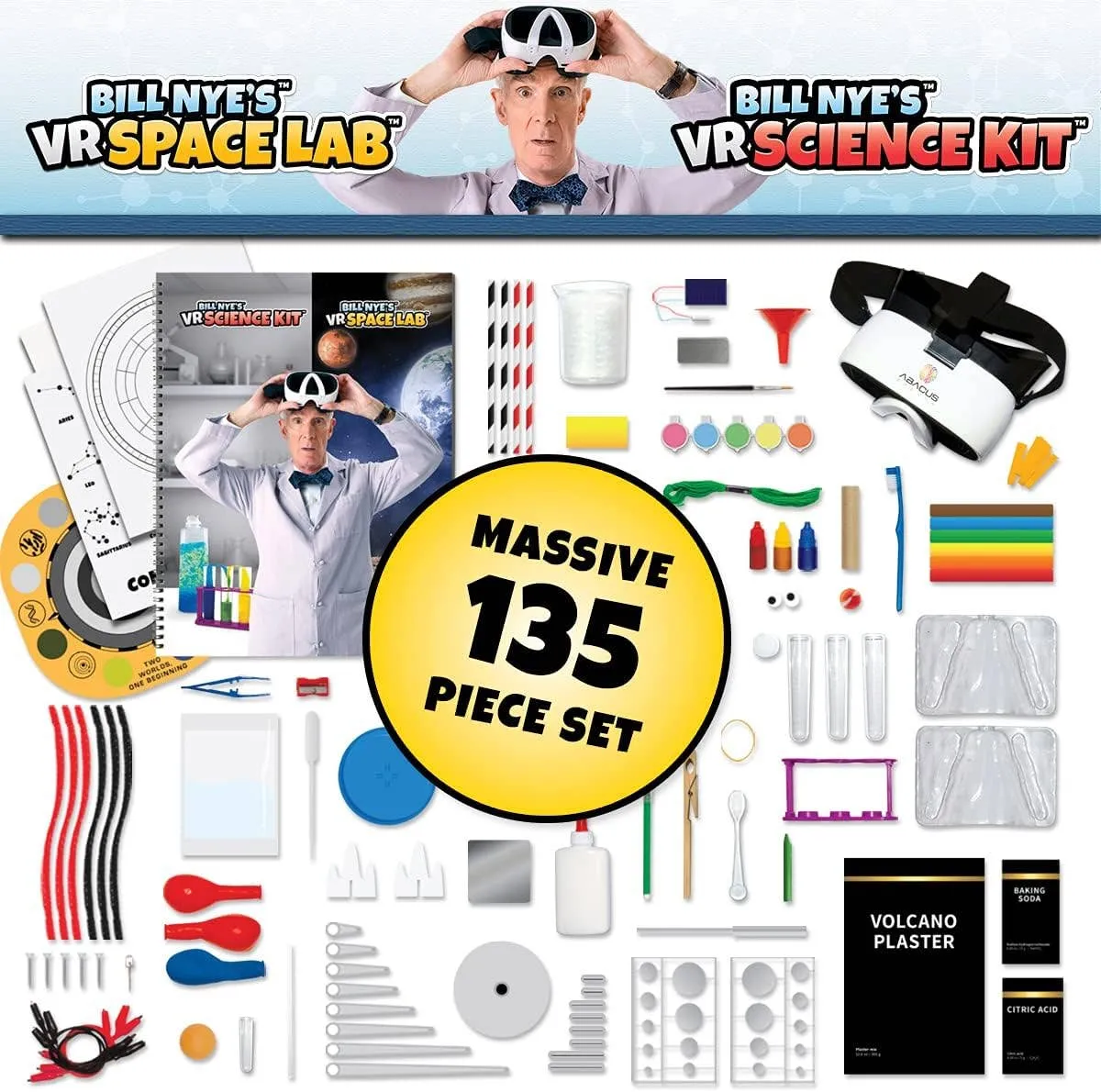 Abacus Brands, Inc. - Bill Nye Bundle Pack - VR Space Lab & Science Kit