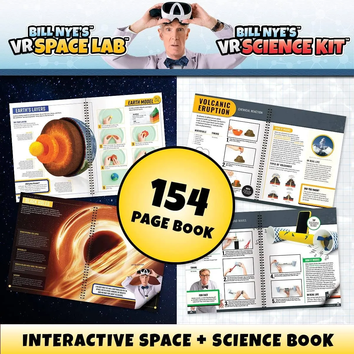 Abacus Brands, Inc. - Bill Nye Bundle Pack - VR Space Lab & Science Kit