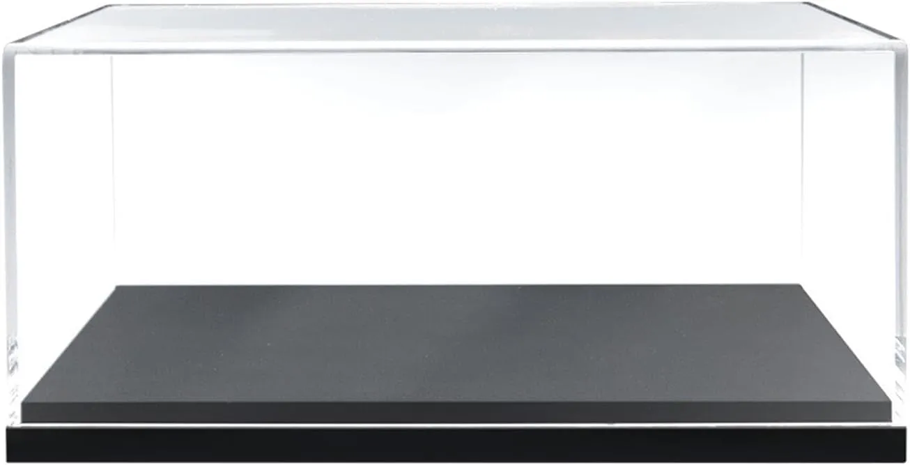 Acrylic Display Case Figure Display Case with Base Clear Diecast Model Car Showcase for Statue Action Figures Toys Cosmetics
