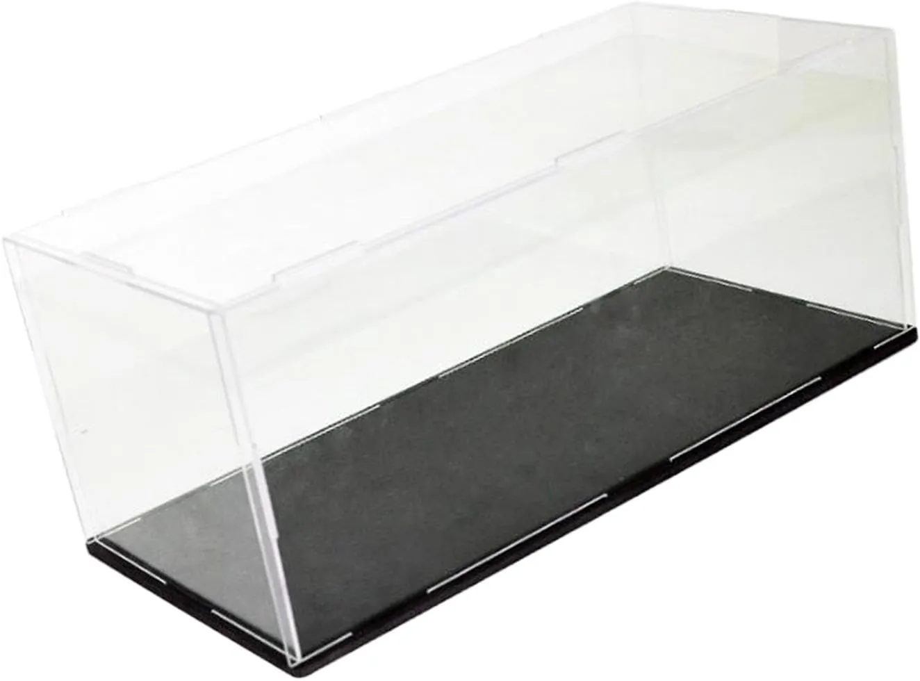 Acrylic Display Case with Base, Handicrafts Storage Shelf Crafts Assemble Collectibles Box Diecast Toy Cars Showcase, 25cmx14cmx10cm