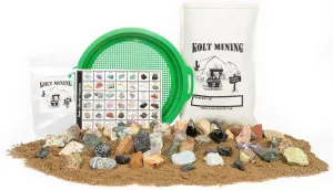 Activity Dig Kit – Emeralds and Gemstone Mix for Kids – Excavate Real Crystals, Rocks, and Minerals – Great STEM/STEAM Teaching Tool – Rock Collection for Geology Enthusiasts