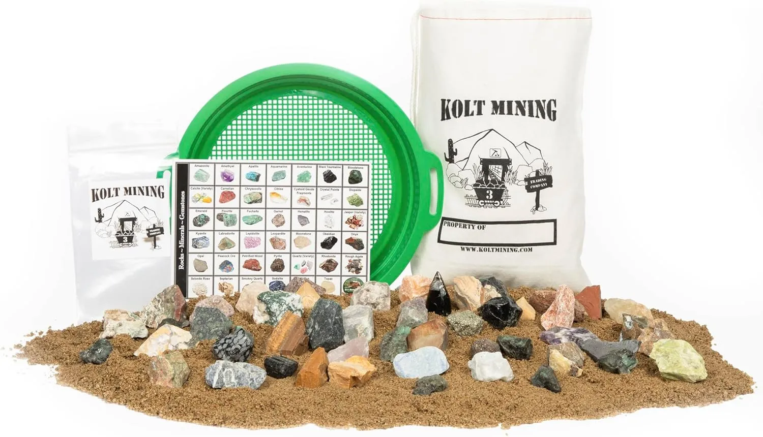 Activity Dig Kit – Emeralds and Gemstone Mix for Kids – Excavate Real Crystals, Rocks, and Minerals – Great STEM/STEAM Teaching Tool – Rock Collection for Geology Enthusiasts